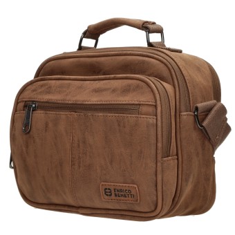 HTI-Living Fliegertasche PU Reportertasche Camel