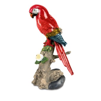 formano Dekofigur Papagei auf Zweig, rot 