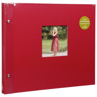 Goldbuch Fotoalbum Bella Vista rot 39x31 Schraubalbum 40 weiße Seiten 