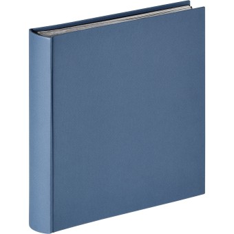 walther Fotoalbum Fun blau 30x30 100 schwarze S. Buchalbum FA308L 