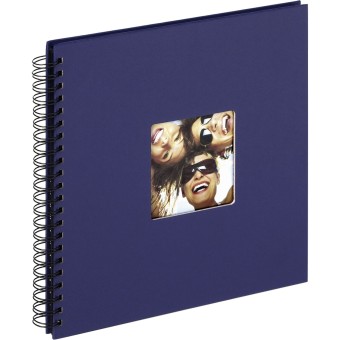 walther Fotoalbum Fun blau 30x30 50 schwarze Seiten Spiral SA110L 