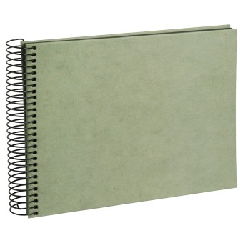 Goldbuch Fotoalbum Hanf Smoke Green 24x17 40 Seiten Spiralalbum 20747 