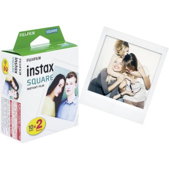 Fujifilm Instant-Film 1x2 Fujifilm Instax Square Film white frame 