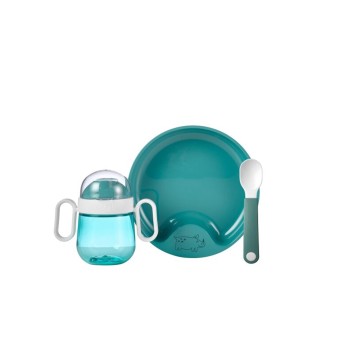 Geschirr Set Set Babygeschirr Mepal Mio 3-teilig Deep  Turquoise