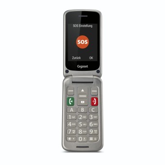 Gigaset Mobiltelefon GL590 titansilber 