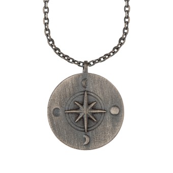 CAI Halskette Element Wasser 925/- Sterling Silber oxidiert 