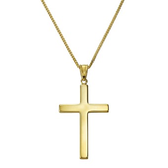 Halskette Gold 333 mit Motiv Kreuz 