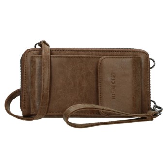 HTI-Living Handytasche Kunstleder Geldbörse Camel