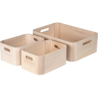 HTI-Living Holzboxen 3er-Set 