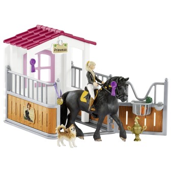 Schleich® Horse Club 42437 Pferdebox m. Tori & Princess 