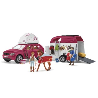 Schleich® Horse Club 42535 Abenteuer m.Auto u.Pferdeanhänge 