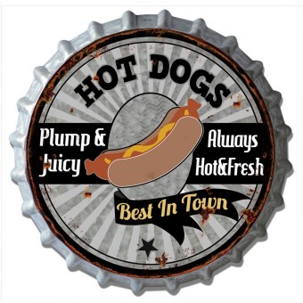 HTI-Line Blechschild Hot Dog 