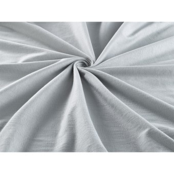 HTI-Living Spannbettlaken Jersey 150 x 200 Baumwolle/Elastan Silber