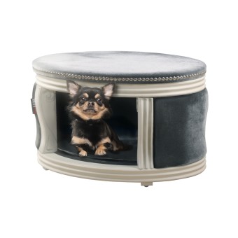 HTI-Living Hundebett Katzenhaus Barock Cora Grau