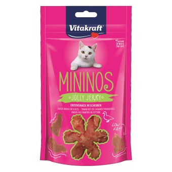 Vitakraft Katzensnack Mininos, Entensnack in Scheiben - 13x 40g 