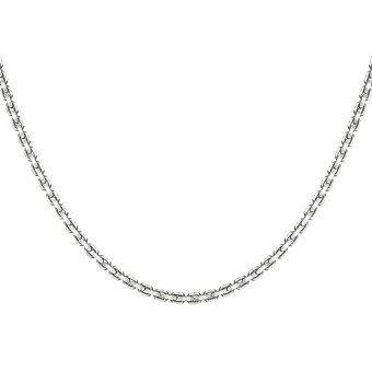 CAI Kette 925 Sterling Silber oxidiert Ankerkette 