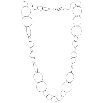 Der Kettenmacher Kette 925/- Sterling Silber rhodiniert  50 cm 