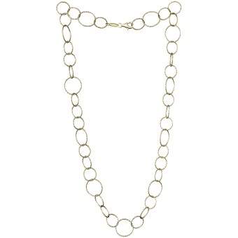 Der Kettenmacher Kette 925/- Sterling Silber vergoldet  80 cm 