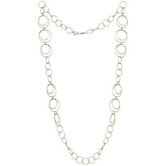 Der Kettenmacher Kette 925/- Sterling Silber vergoldet  80 cm 