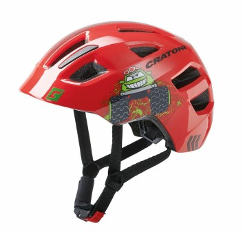 Cratoni Kinderhelm Maxster rot glanz 46-51cm