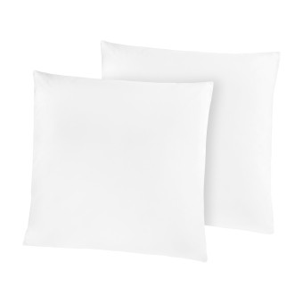 HTI-Living Kissenhüllen Mikrofaser 2er Set 80 x 80 cm Weiss