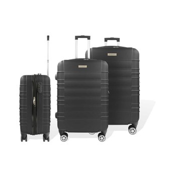 Kofferset 3-teilig ABS Travelstar Schwarz