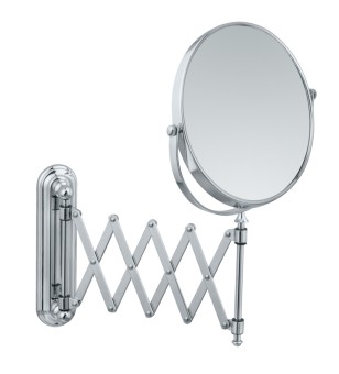Kosmetikspiegel Deluxe Teleskop, Wandspiegel, 5-fach Vergrößerung 