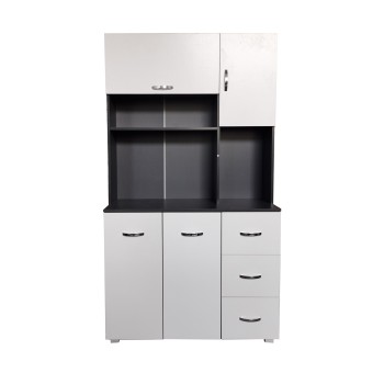 HTI-Living Küchenschrank Grau/Weiß Blanca 