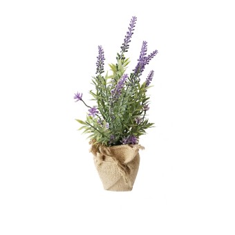 Lavendeltopf 26 cm Kunstpflanze Flora 