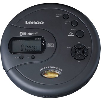 Lenco Portable CD-Player CD-300 schwarz 