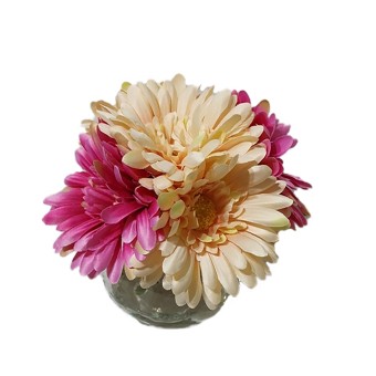 Margeritenstrauß in Vase Kunstblume Flora 