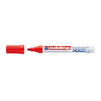 Mattlack-Marker 2-4 mm edding 4000 Rot