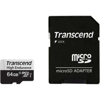 Transcend microSD Speicherkarte microSDXC 350V 64GB Class 10 UHS-I U1 