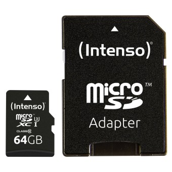 Intenso microSD Speicherkarte microSDXC 64GB Class 10 UHS-I Professional 