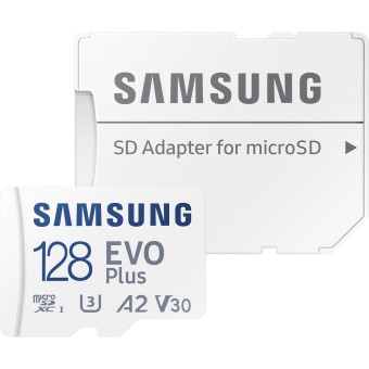 microSD Speicherkarte microSDXC EVO Plus 128GB mit Adapter MB-MC128KA/EU 