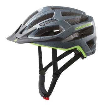 Cratoni MTB Fahrradhelm C-Flash grau/lime matt 56-59cm