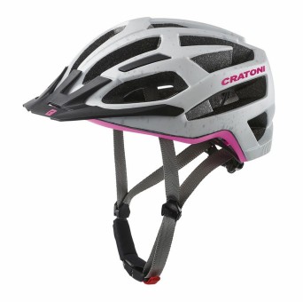 Cratoni MTB Fahrradhelm C-Flash grau/pink matt 53-56cm