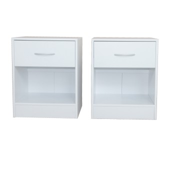 HTI-Living Nachtschrank 2er-Set Thekla 4050 Weiß