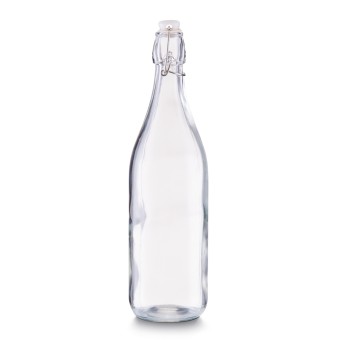 Neuetischkultur Glasflasche 1 Liter mit Bügelverschluss 