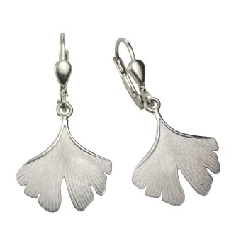 Ohrhänger 925 Sterling Silber Ginkgo 