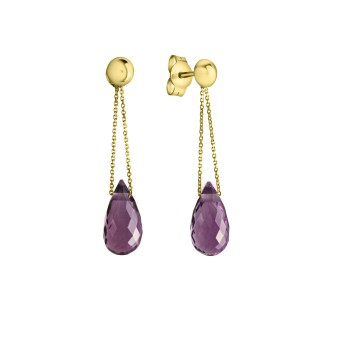 Celesta Gold Ohrring 375 Gelbgold Amethyst 