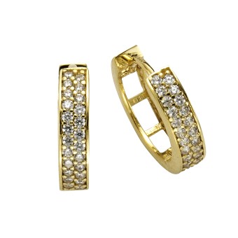 Celesta Gold Ohrring 375/- Gelbgold Zirkonia 