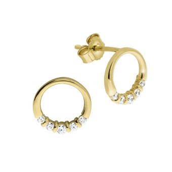 Celesta Gold Ohrring 375/- Gelbgold Zirkonia 