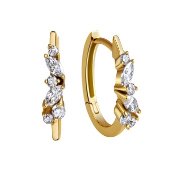 Celesta Gold Ohrring 375 Gold Zirkonia 