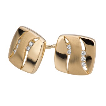 Orolino Ohrringe 585 Gold 10x Brillant 0,05ct. 