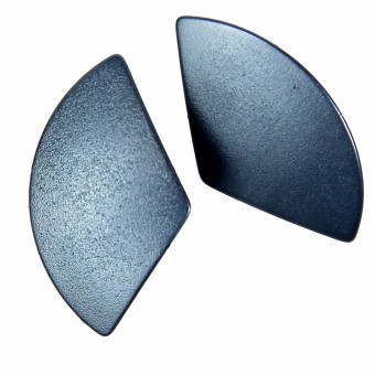 Ohrringe eloxiertes Aluminium blau 