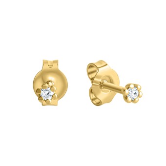 Orolino Ohrringe Gold 585 mit 2x Brillant zus. 0,05ct. 