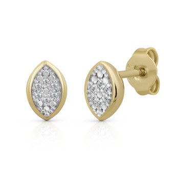 Orolino Ohrringe Gold 585 mit 3 Brillanten zus. 0,02ct. 