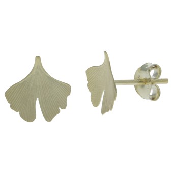 Ohrstecker 333/- Gelbgold Ginkgo 9,5x9,5mm 