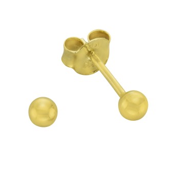 Ohrstecker 585 Gold Kugel 3mm 